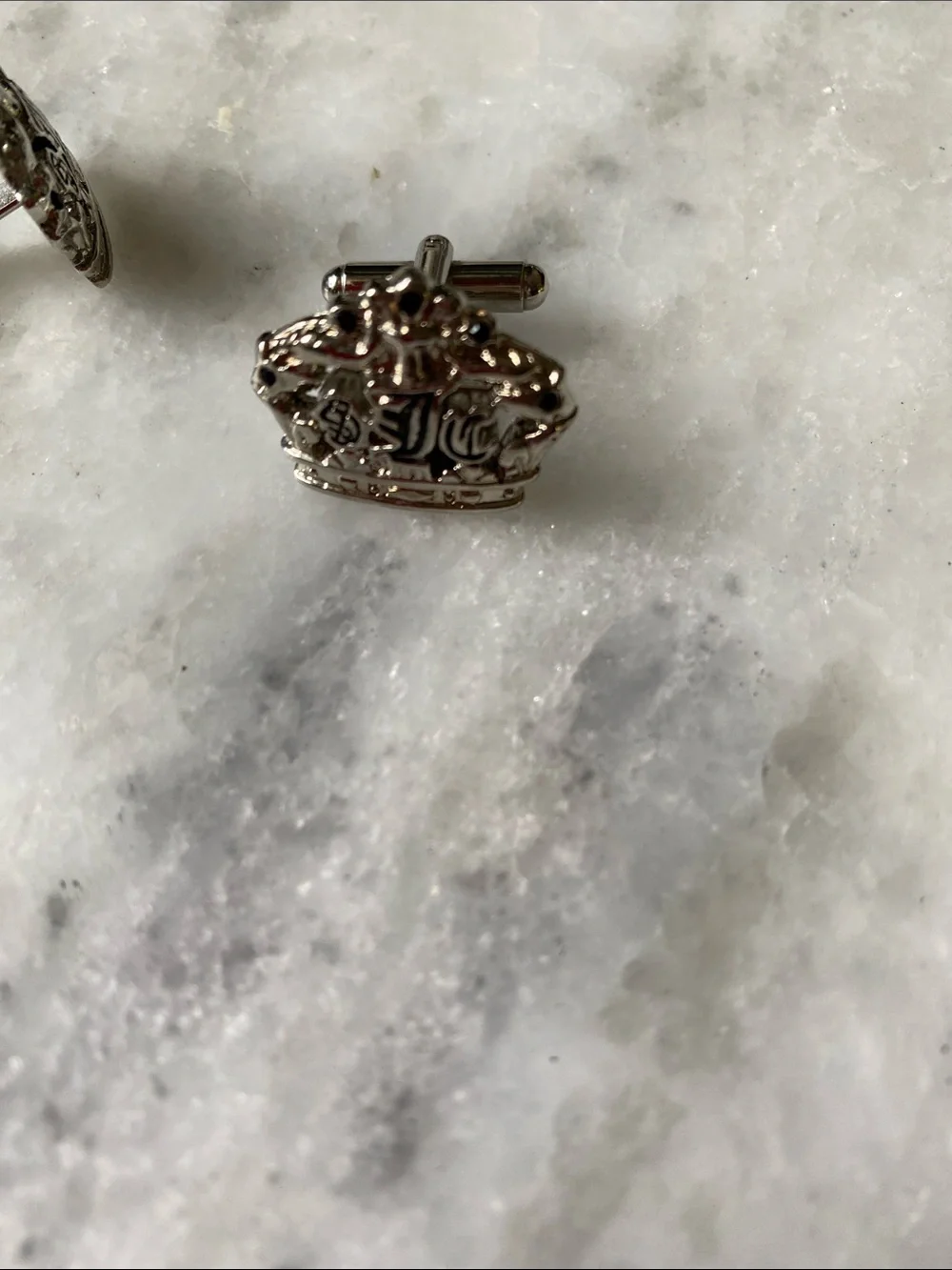 Juicy Couture Silver Crown Cufflinks